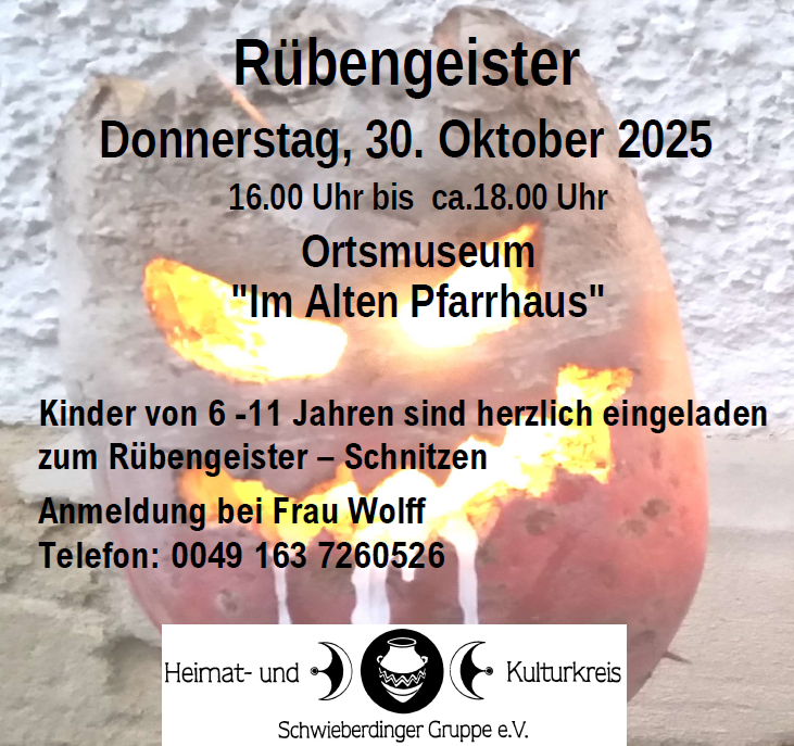 Rübengeister schnitzen 2025